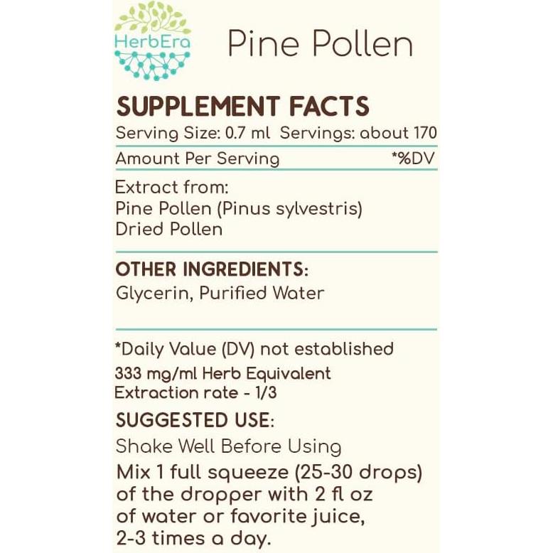 Extracto de hierbas HerbEra Pollen B120 118.29 ml sin alcohol