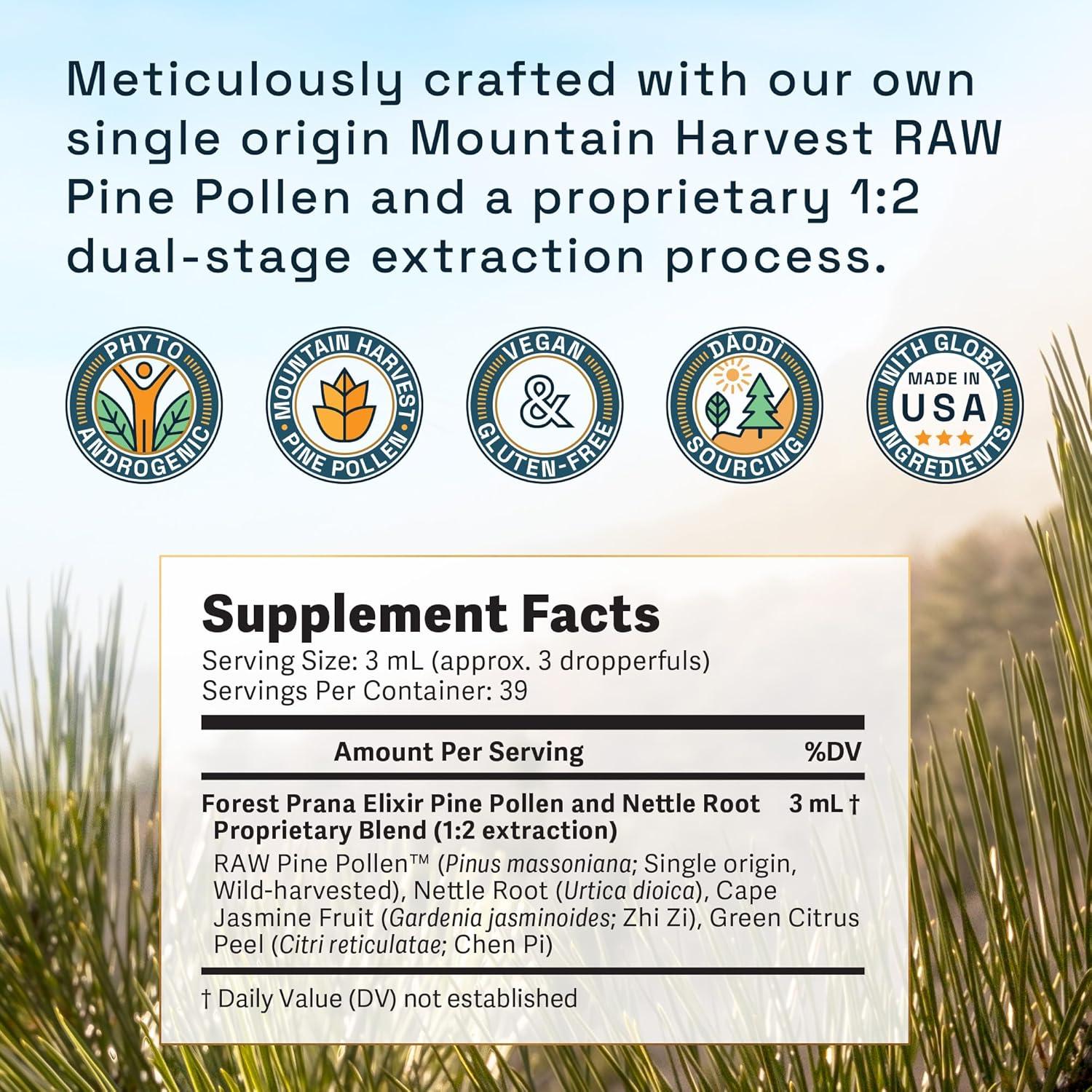 Elixir de Pólen de Pino y Raíz de Ortiga Forest Prana 118ml