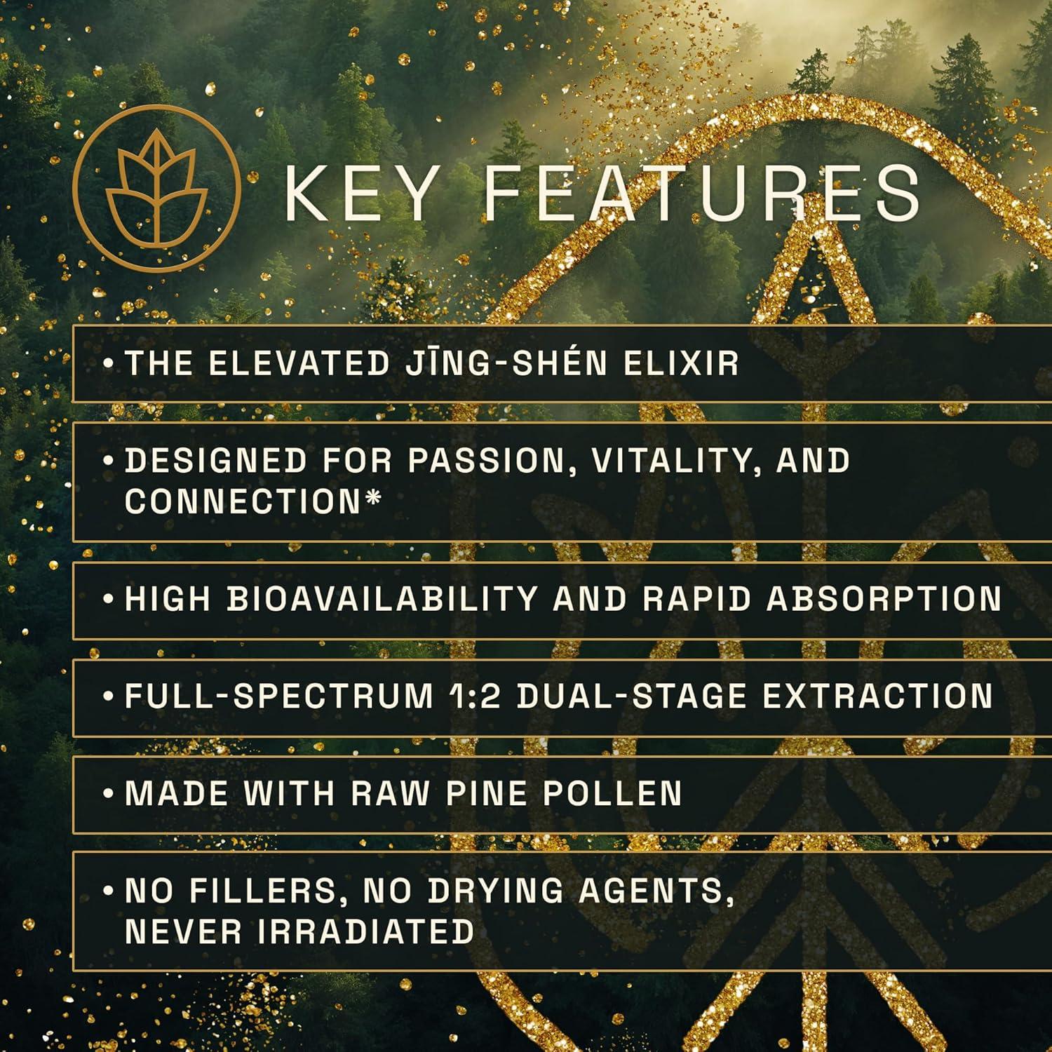 Tinctura de Polen de Pino RAW Forest Foods 60 ml - Elixir Jīng-Shēn