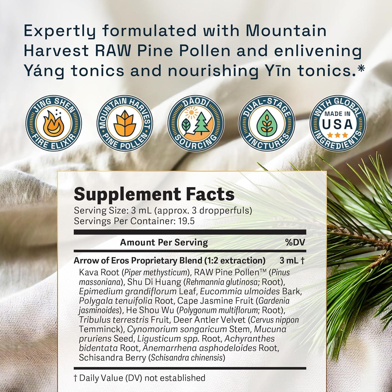 Tinctura de Polen de Pino RAW Forest Foods 60 ml - Elixir Jīng-Shēn