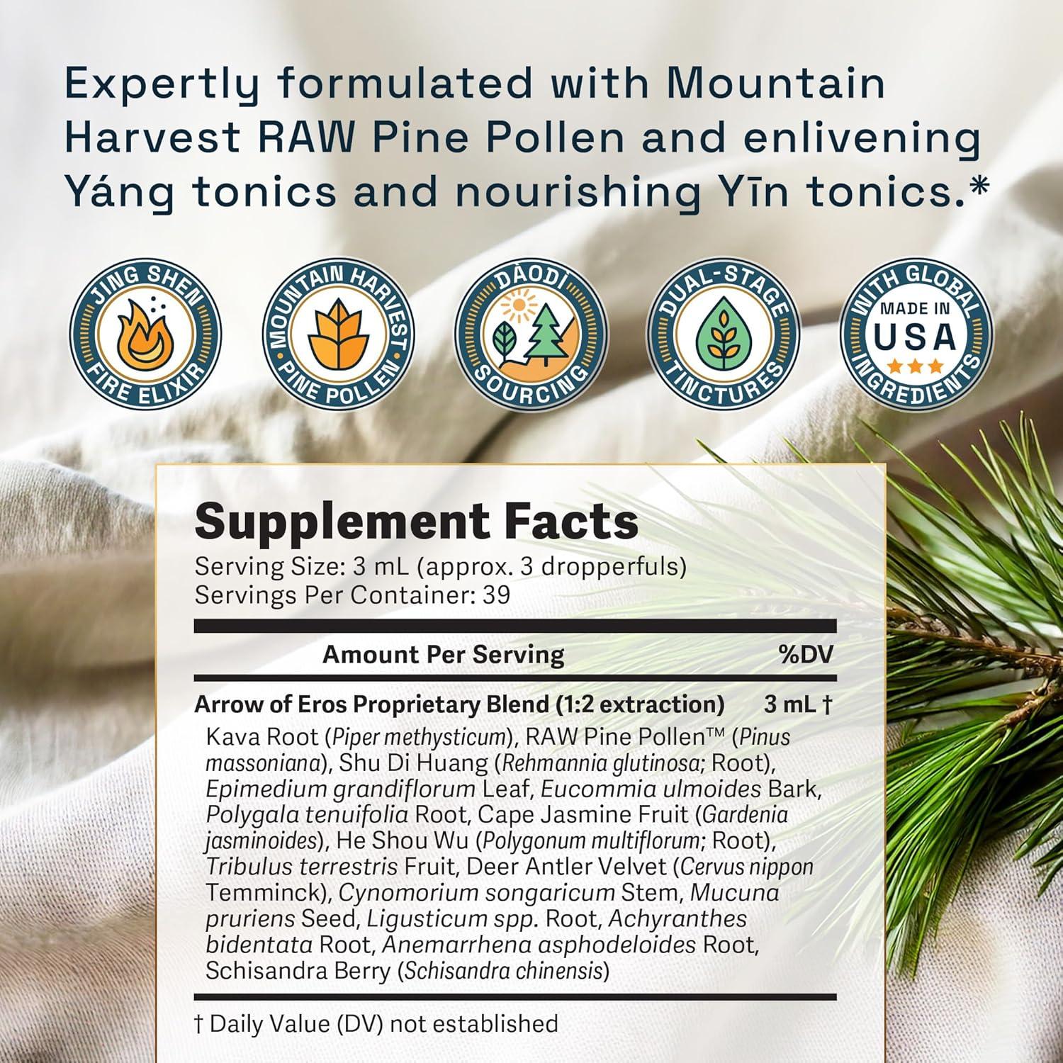 Tinctura de Polen de Pino RAW Forest Foods 113.4 ml Elixir Vital Fuego