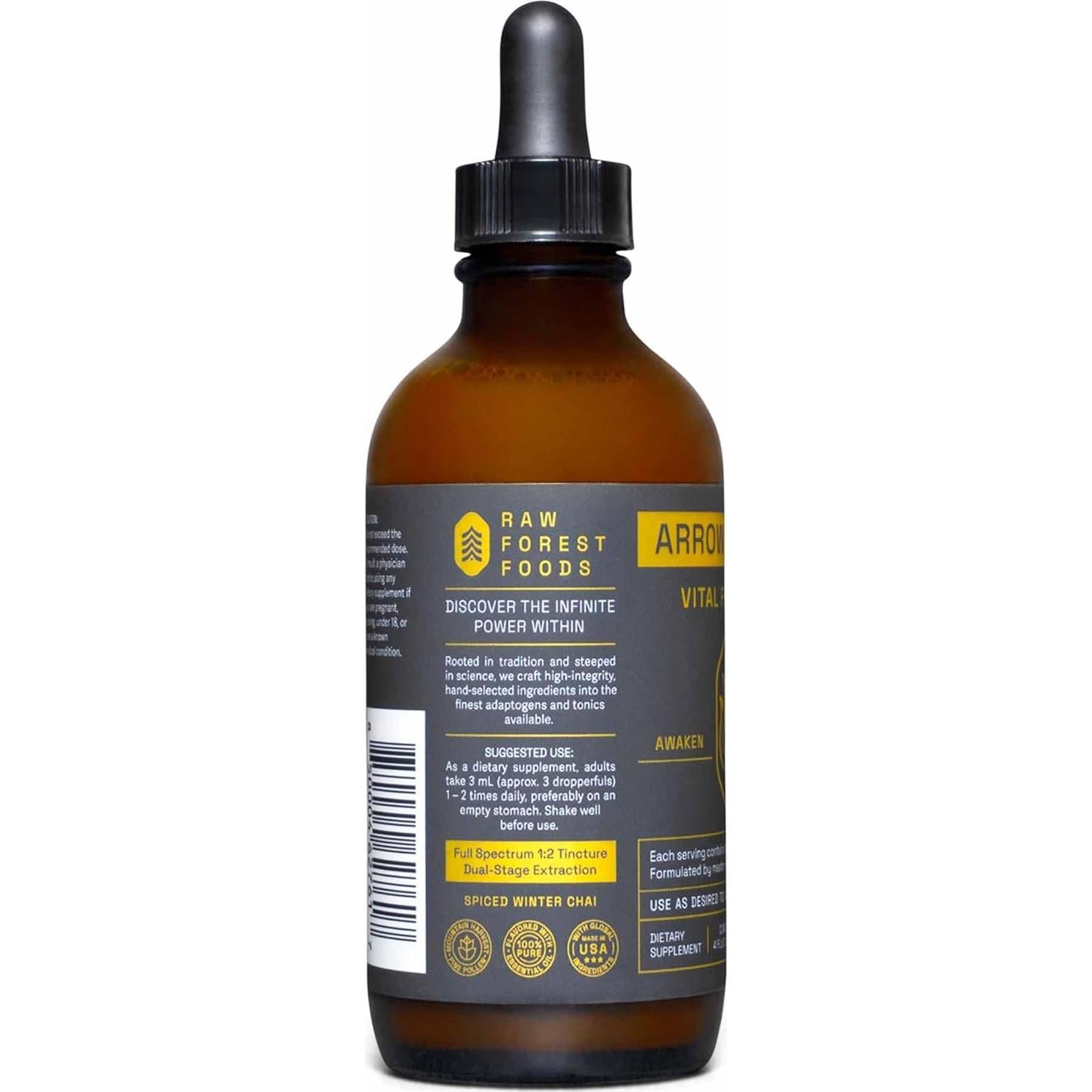 Tinctura de Polen de Pino RAW Forest Foods 113.4 ml Elixir Vital Fuego