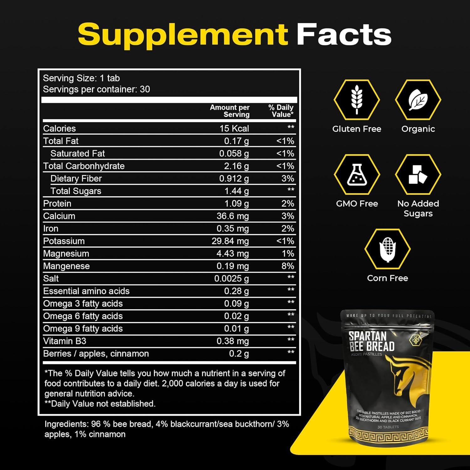 Paquete de Pan de Abeja y Perlas de Abeja Orgánico 100g