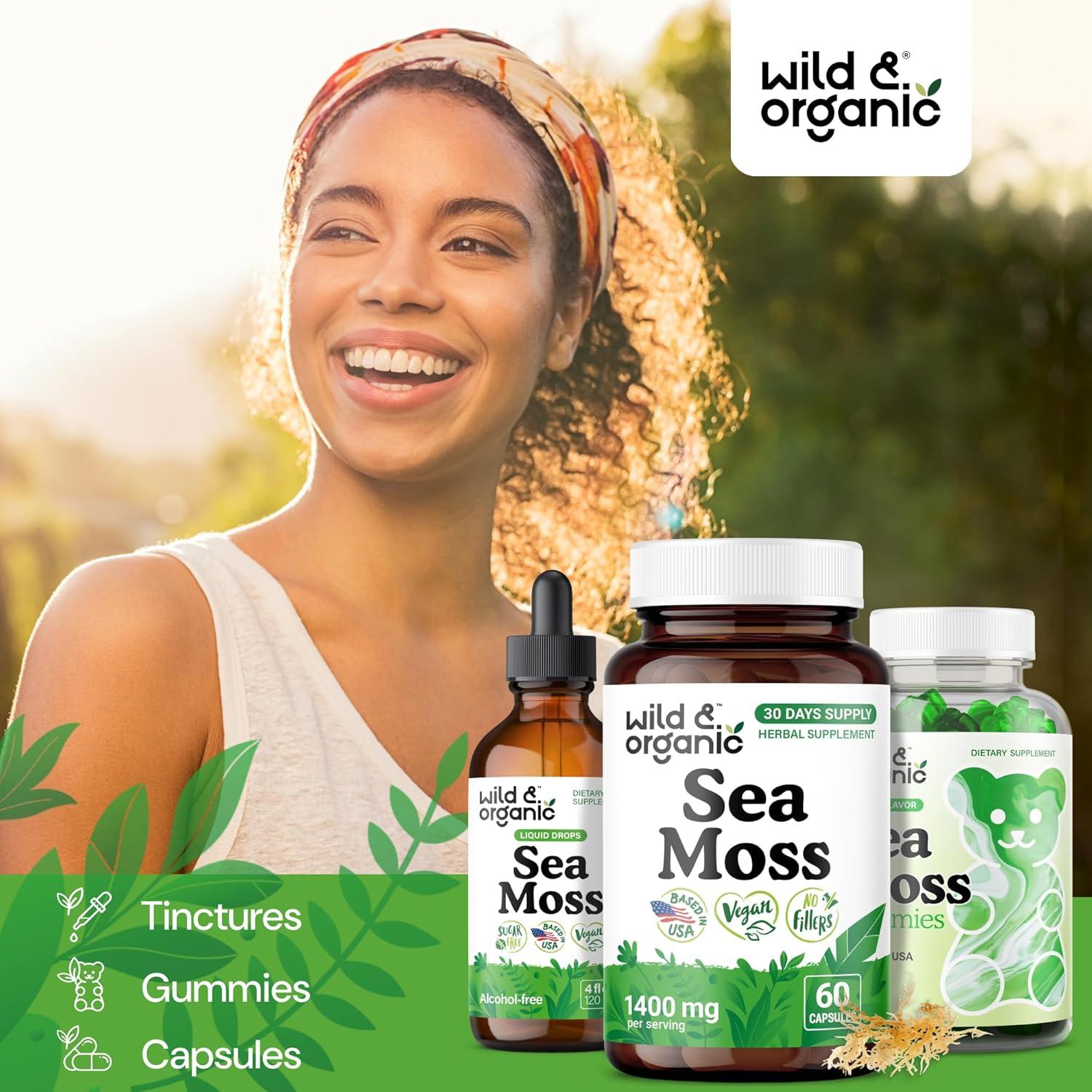 Cápsulas de Musgo Marino Silvestre y Orgánico 60 Caps