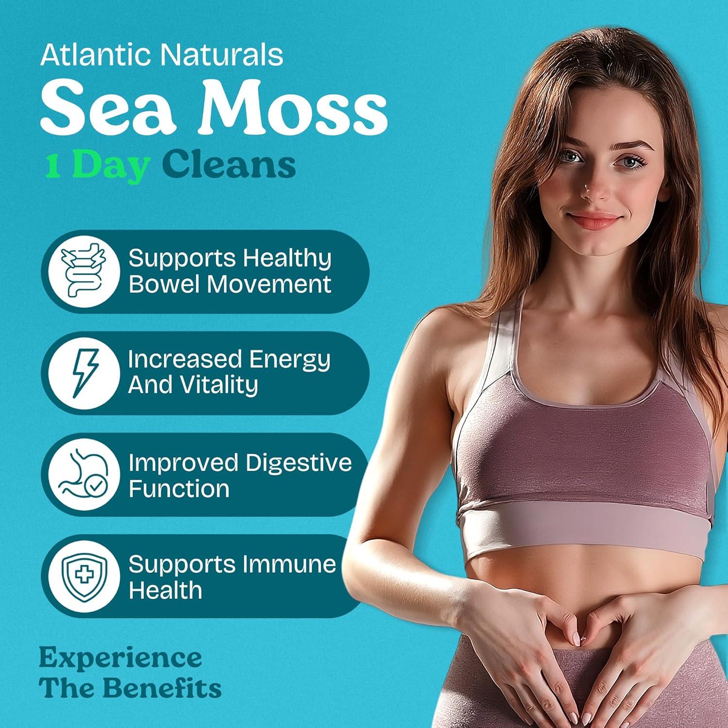 Limpieza Detox 1 Día Atlantic Naturals - Jugo Musgo Marino 236.6 ml