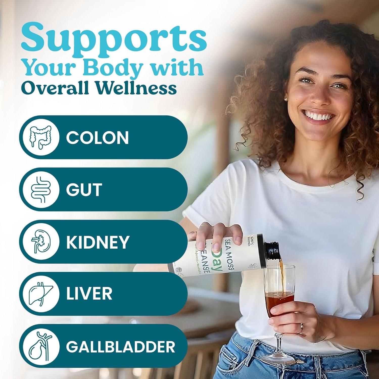 Limpieza Detox 1 Día Atlantic Naturals - Jugo Musgo Marino 236.6 ml