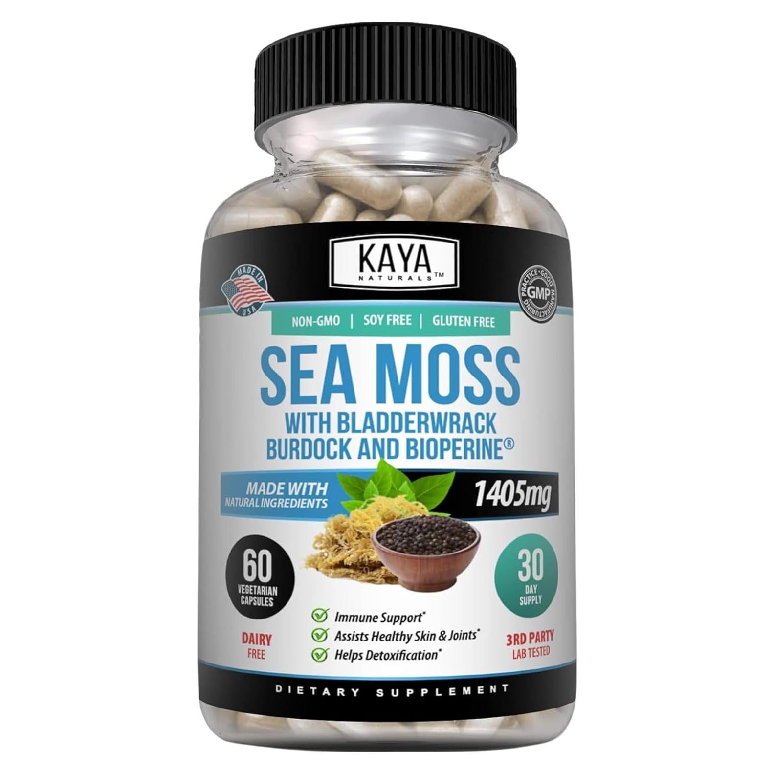 Suplemento de Movilidad Kaya Naturals Musgo Marino 60 Cápsulas