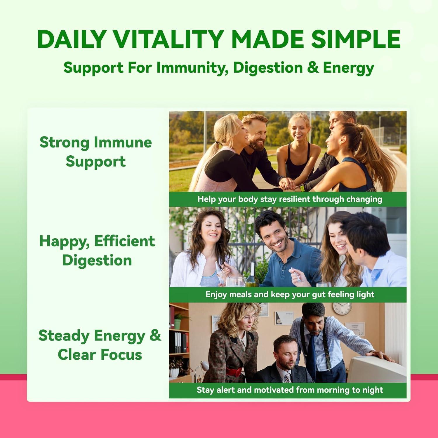 Gomitas Veganas Brillo Interno 4000mg 60 Unidades Frutos Rojos