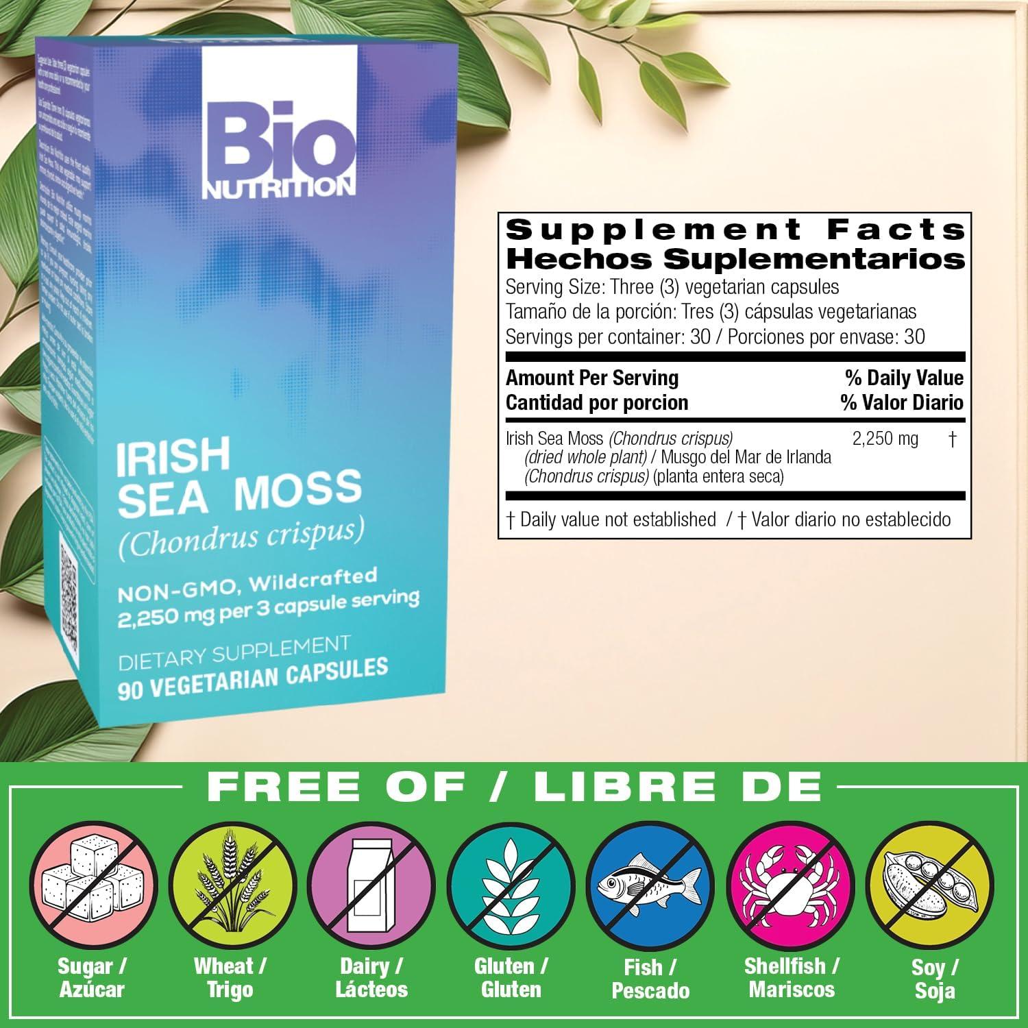 Musgo Marino Irlandés Bio Nutrition 70g - Salud Inmune y Digestiva