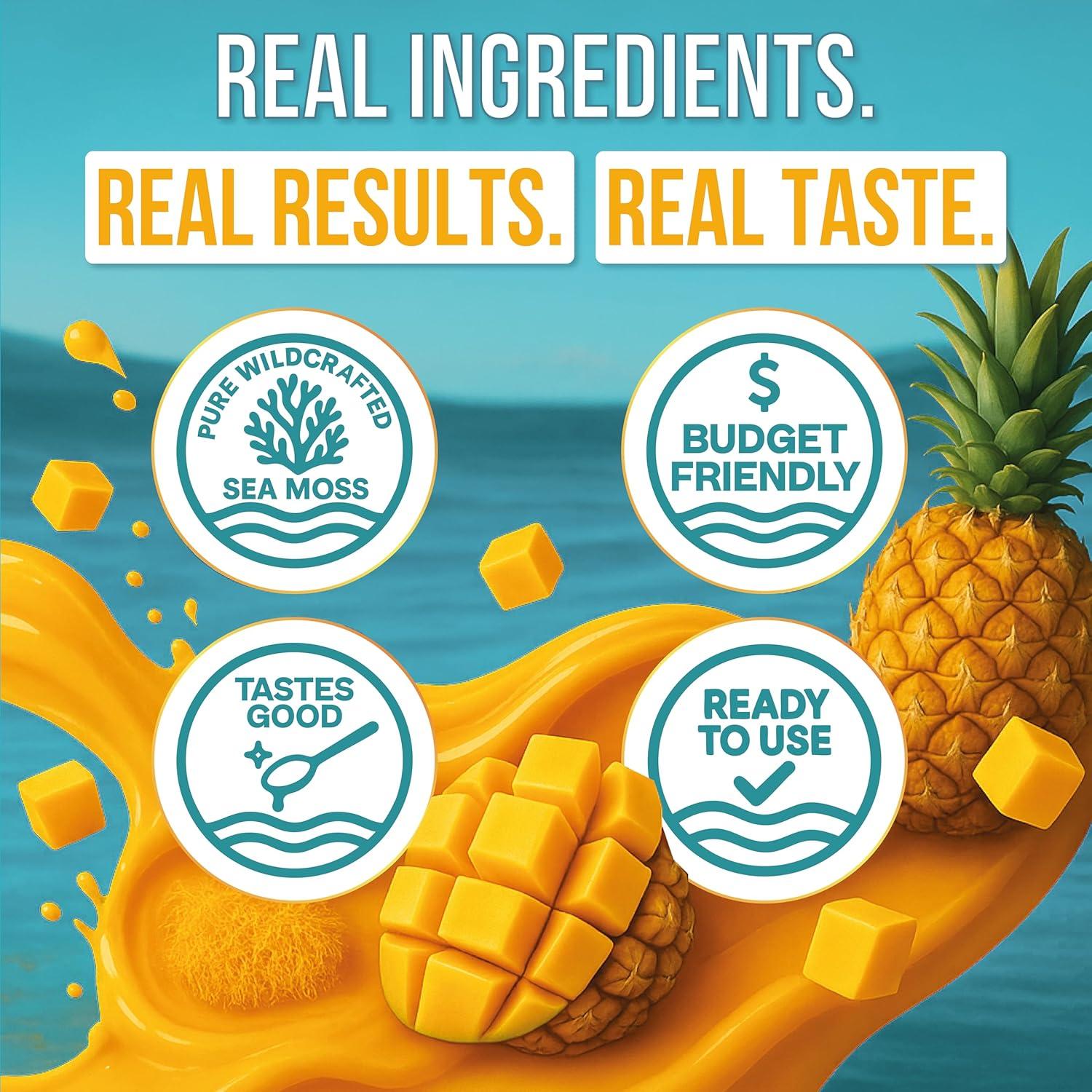 Gel de Musgo Marino Biolore Mango-Piña 227g - Superalimento Vegano