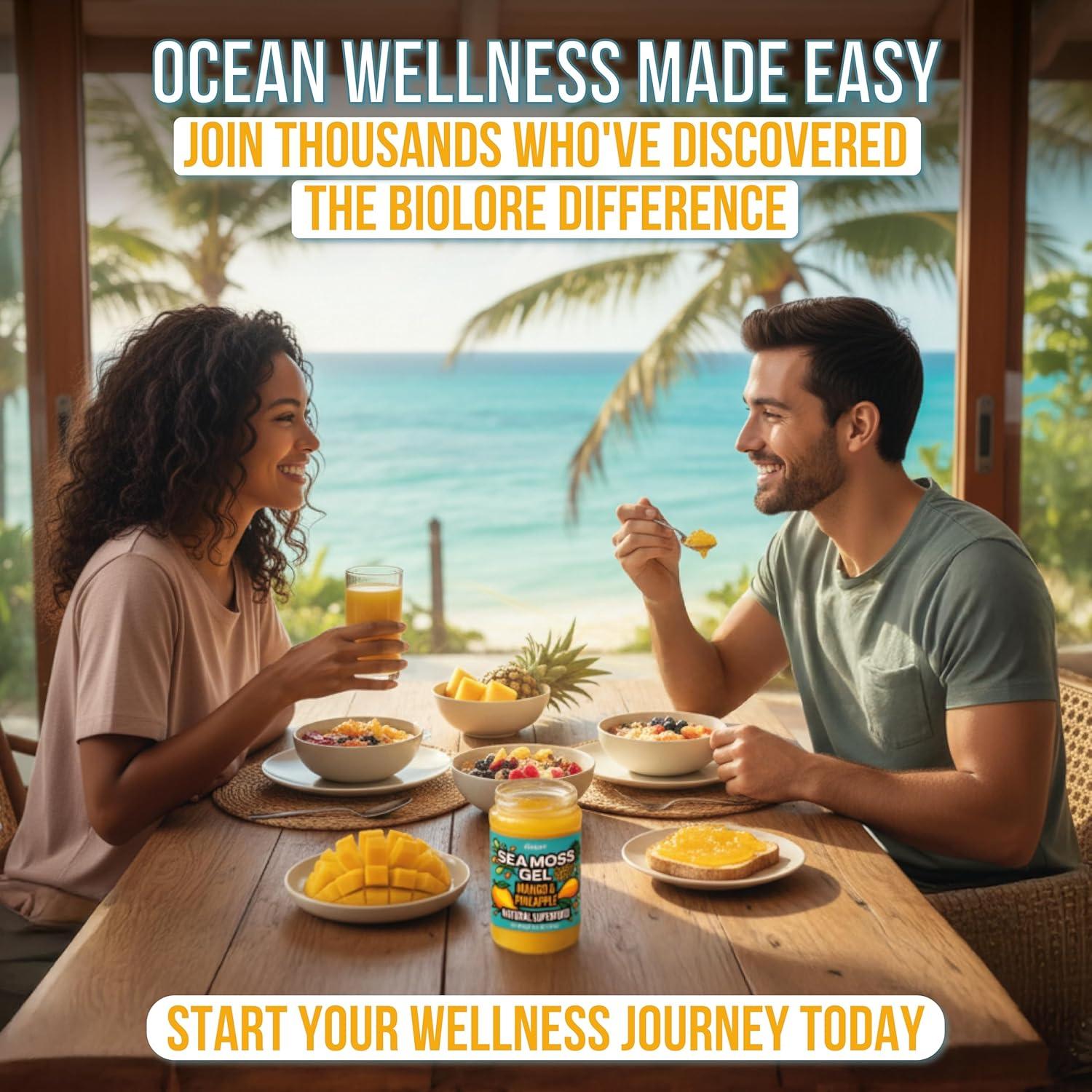 Gel de Musgo Marino Biolore Mango-Piña 227g - Superalimento Vegano