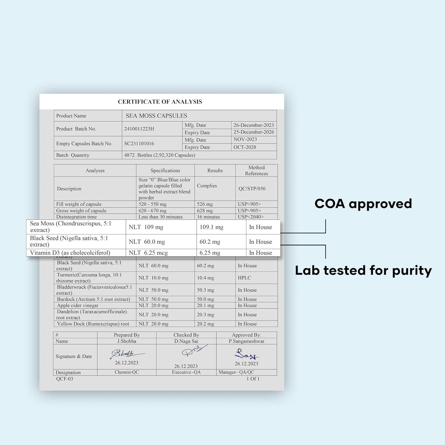 Cápsulas de Musgo Marino Natural Mars by GHC - 60 Unidades
