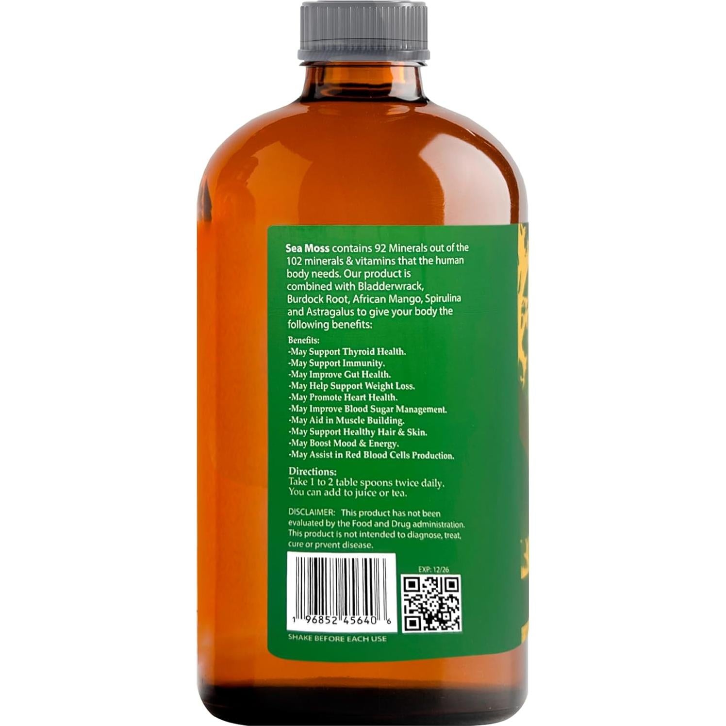 Tónico de Musgo Marino Liquid Blenz 946 ml - Suplemento Herbal