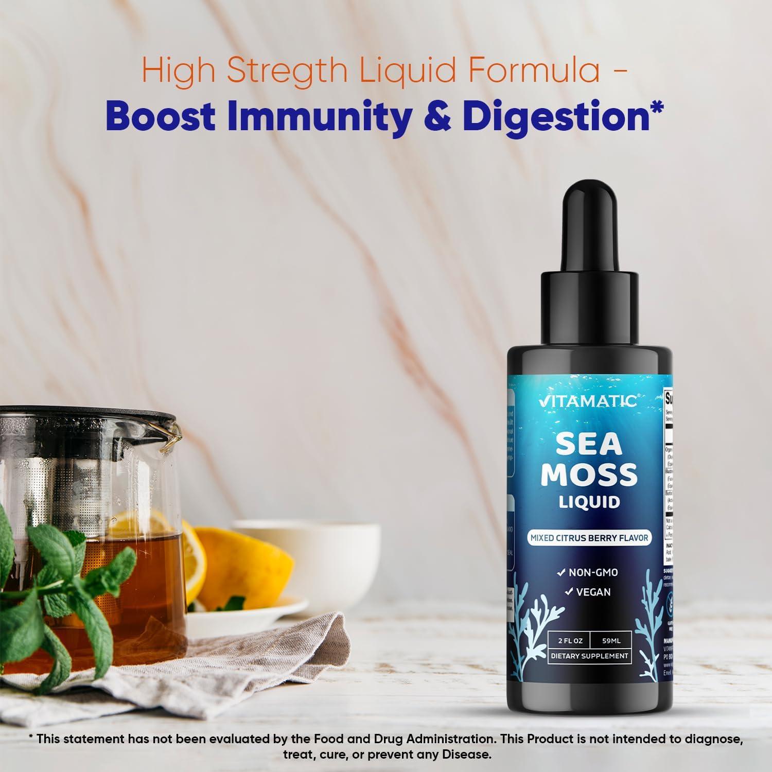 Suplemento Líquido de Musgo Marino Vitamatic 2800 mg 4 oz