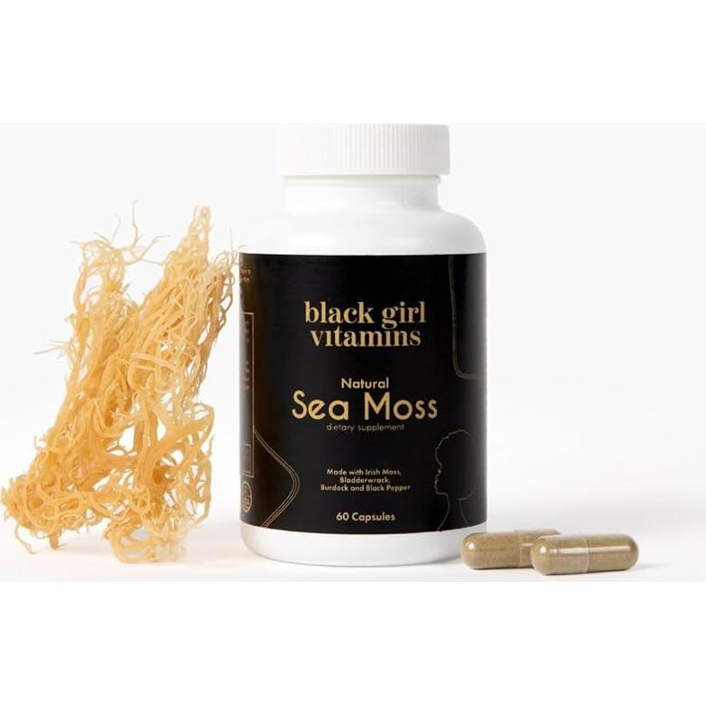 Cápsulas de Musgo Marino Orgánico Black Girl Vitamins 81g