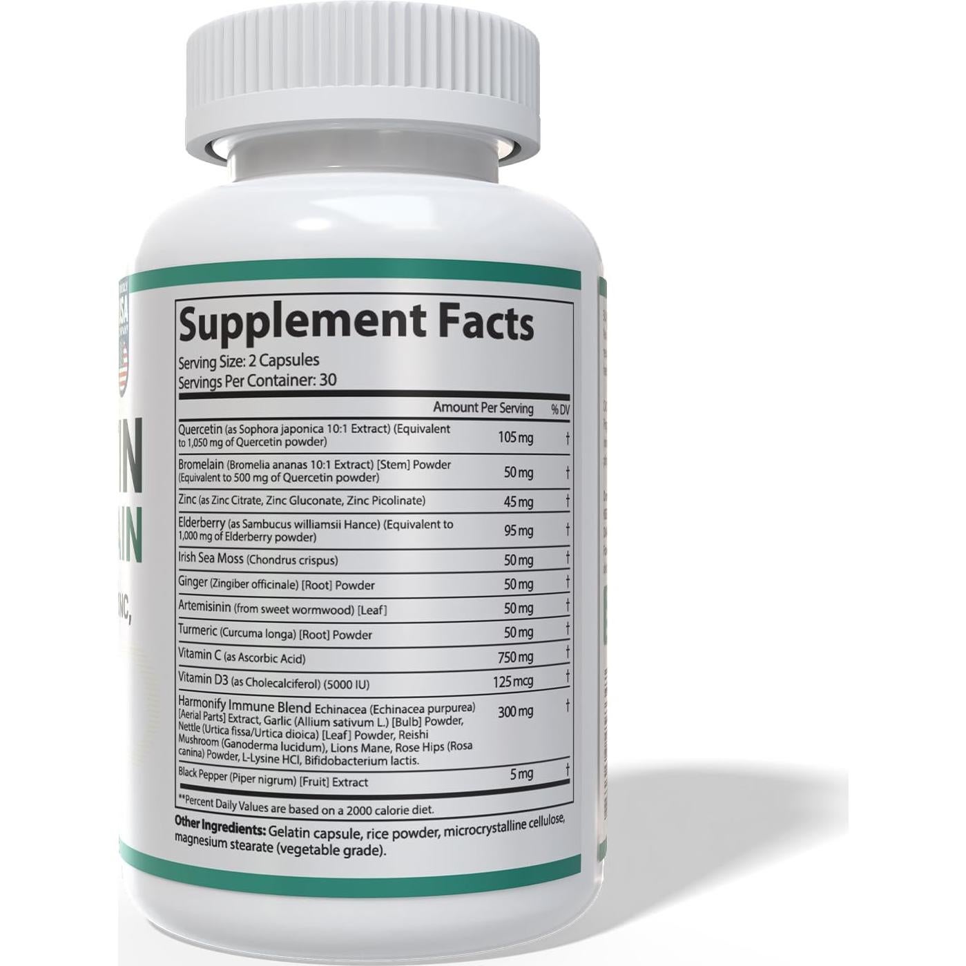 Quercetina con Bromelina Harmonify 1400 mg 60 Cápsulas