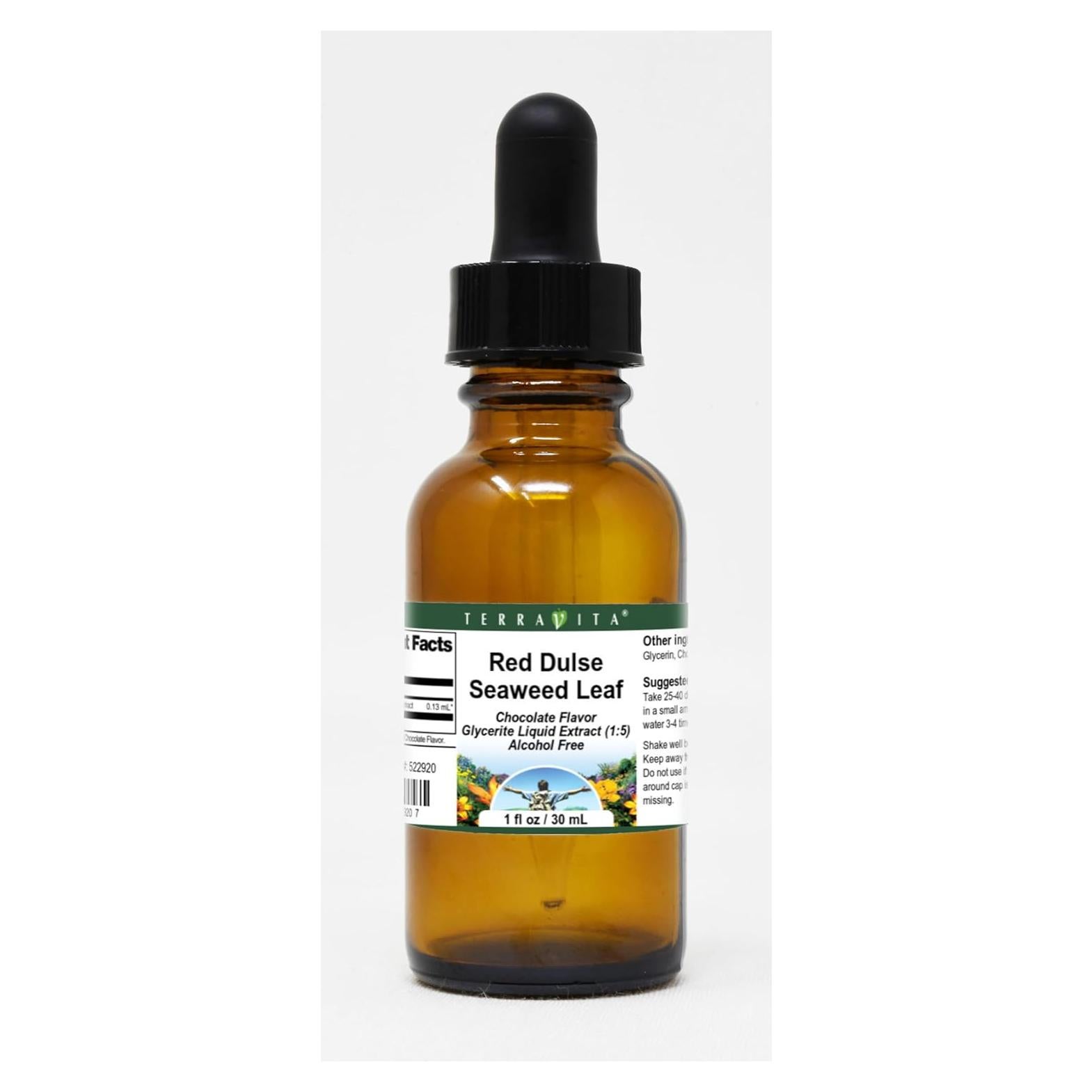 Extracto Líquido de Glicerita de Alga Dulse Roja TerraVita 28.35 g