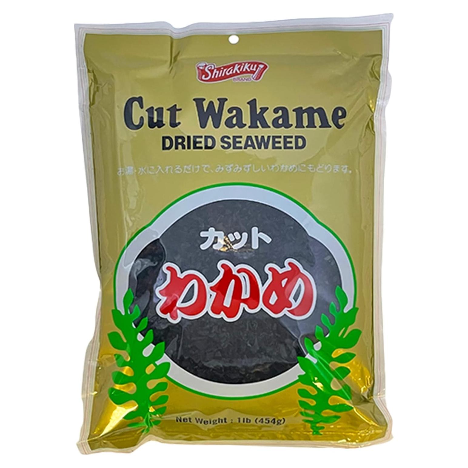 Alga Wakame Secas Shirakiku 454g - Ideal para Sopa de Miso y Sushi
