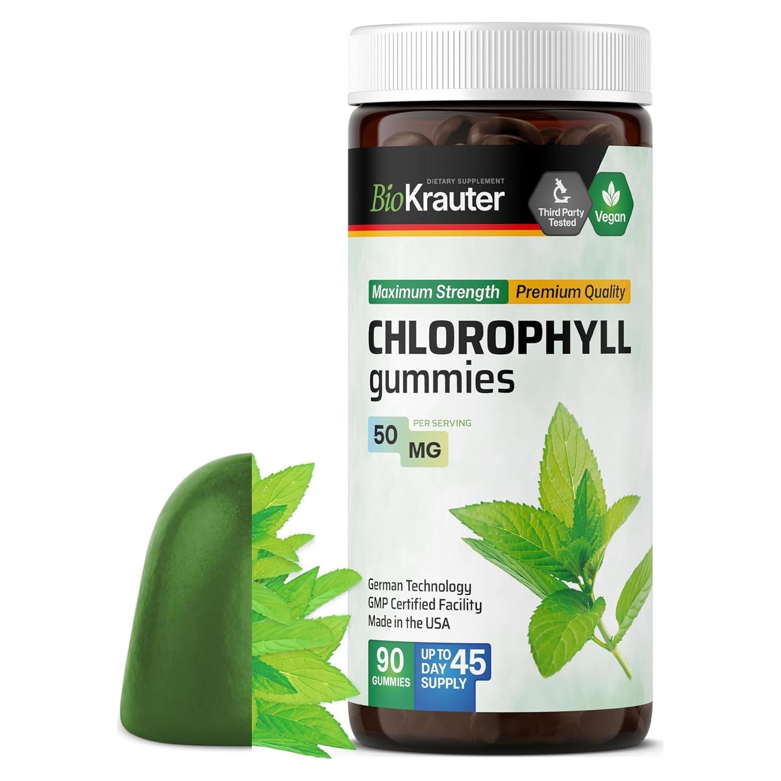 Gominolas de Clorofila BioKrauter 90 Unidades Veganas