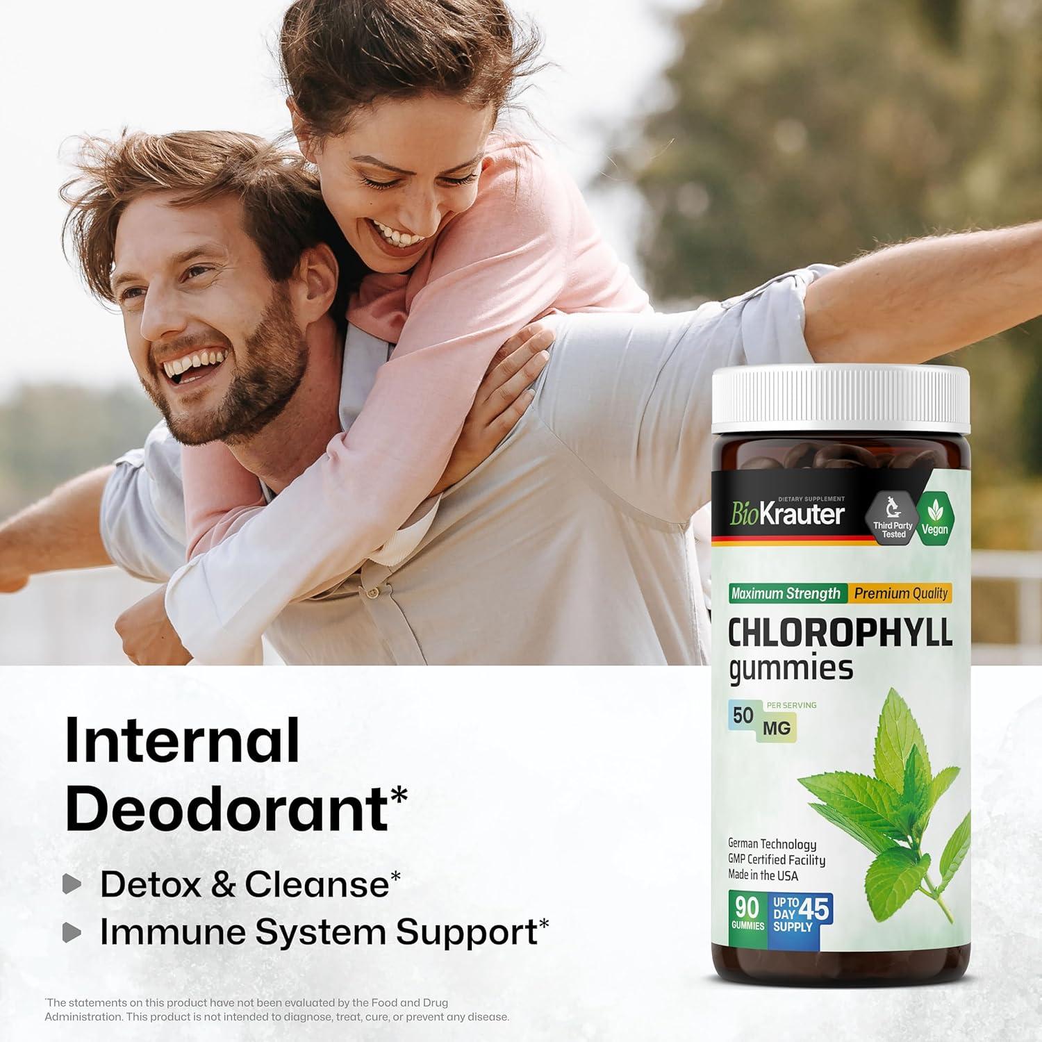 Gominolas de Clorofila BioKrauter 90 Unidades Veganas