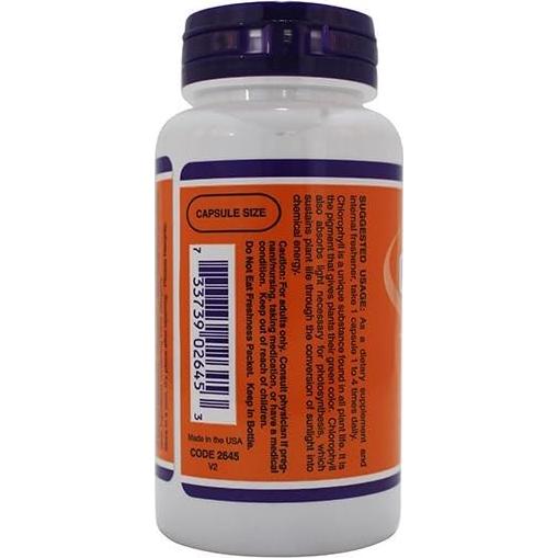 Clorofila NOW Foods 100 mg 90 Cápsulas Salud Natural
