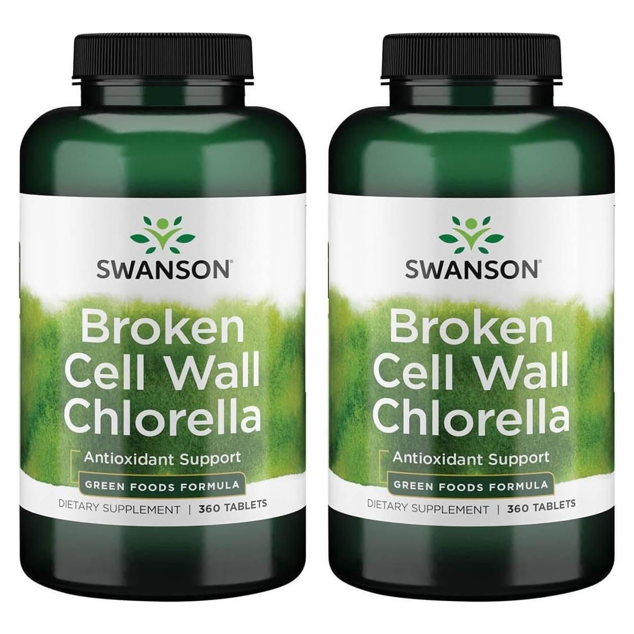 Chlorella Rota 500 mg Swanson 360 Tabs - Suplemento Saludable