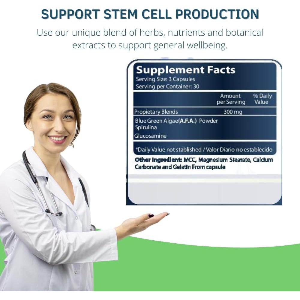 Suplemento de Células Madre Bioxtron Life AFA - 90 Cápsulas