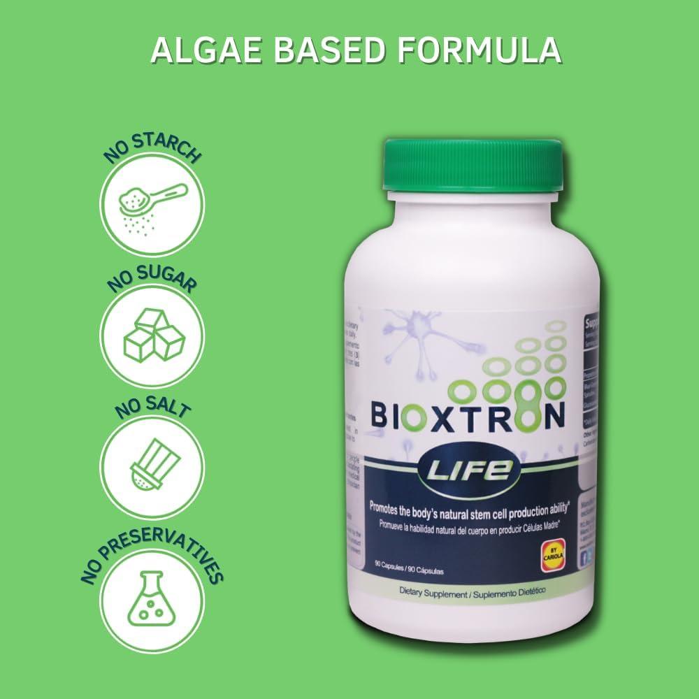 Suplemento de Células Madre Bioxtron Life AFA - 90 Cápsulas