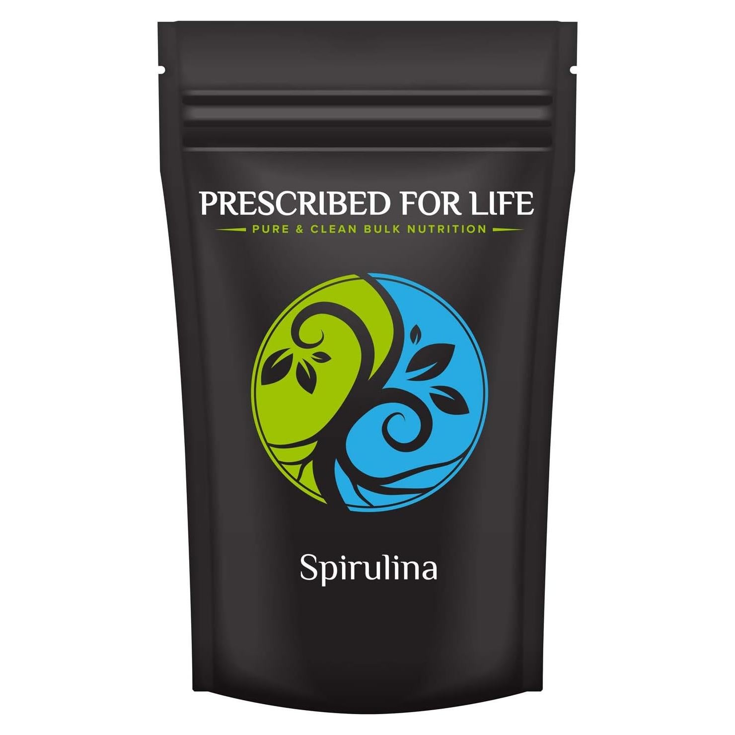 Polvo de Espirulina 2 kg Prescrito para la Vida - Vegano, Sin Gluten