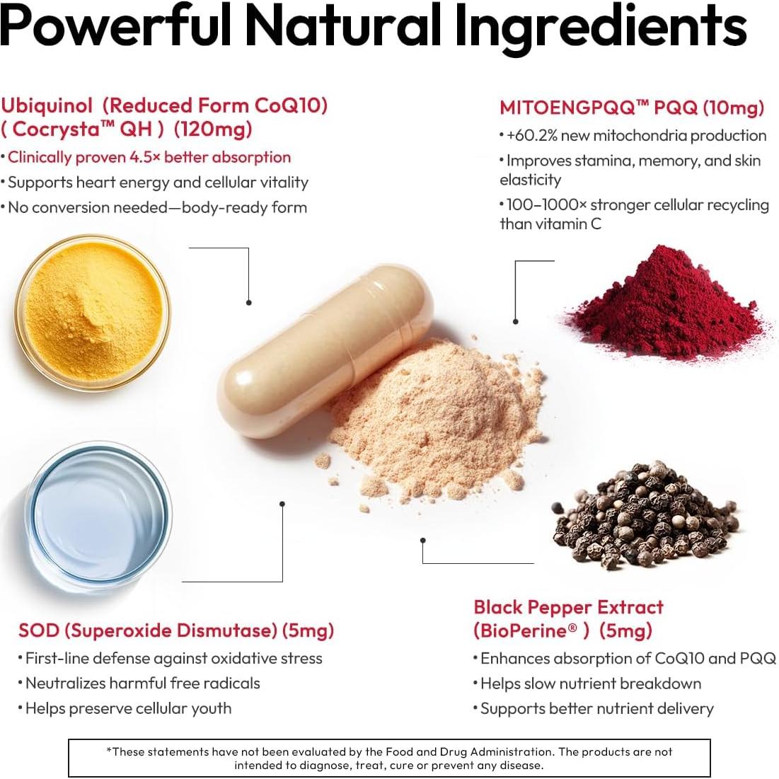 Suplemento BIGVITA CoCrystal CoQ10 120 mg - 60 Cápsulas