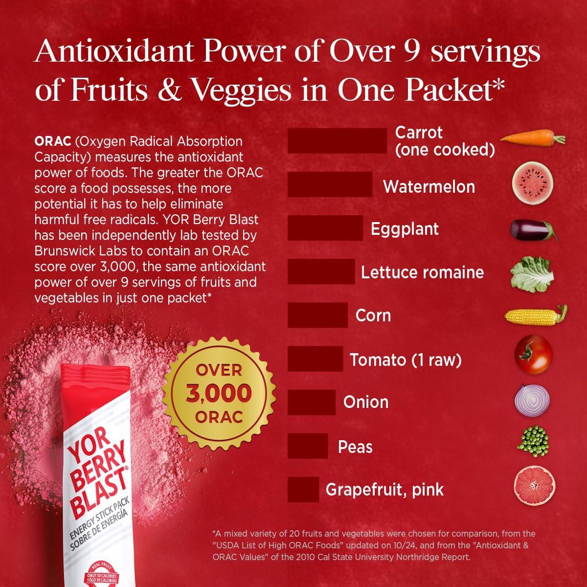 YOR Explosión de Bayas 6-en-1 Energía Natural 95g