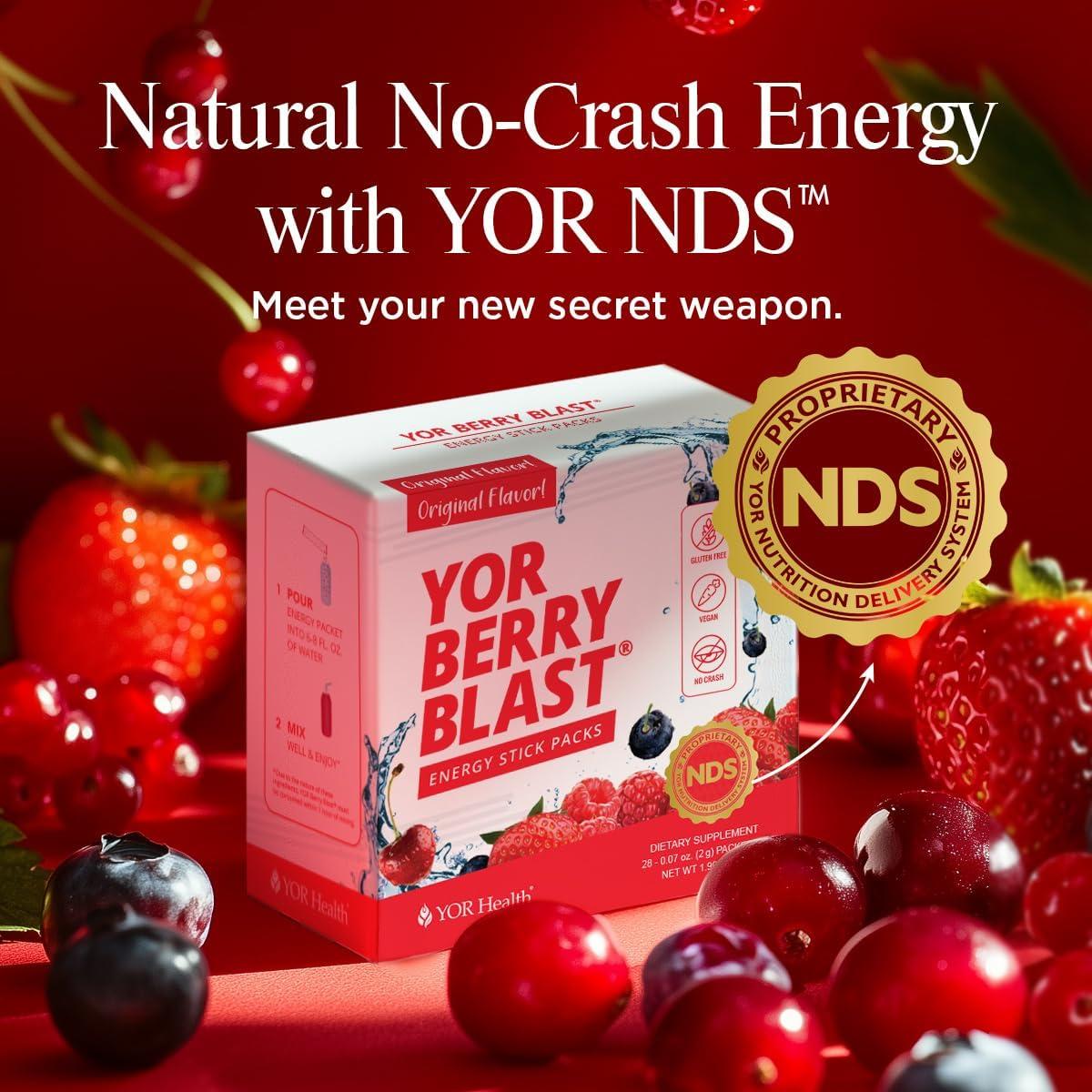 YOR Explosión de Bayas 6-en-1 Energía Natural 95g