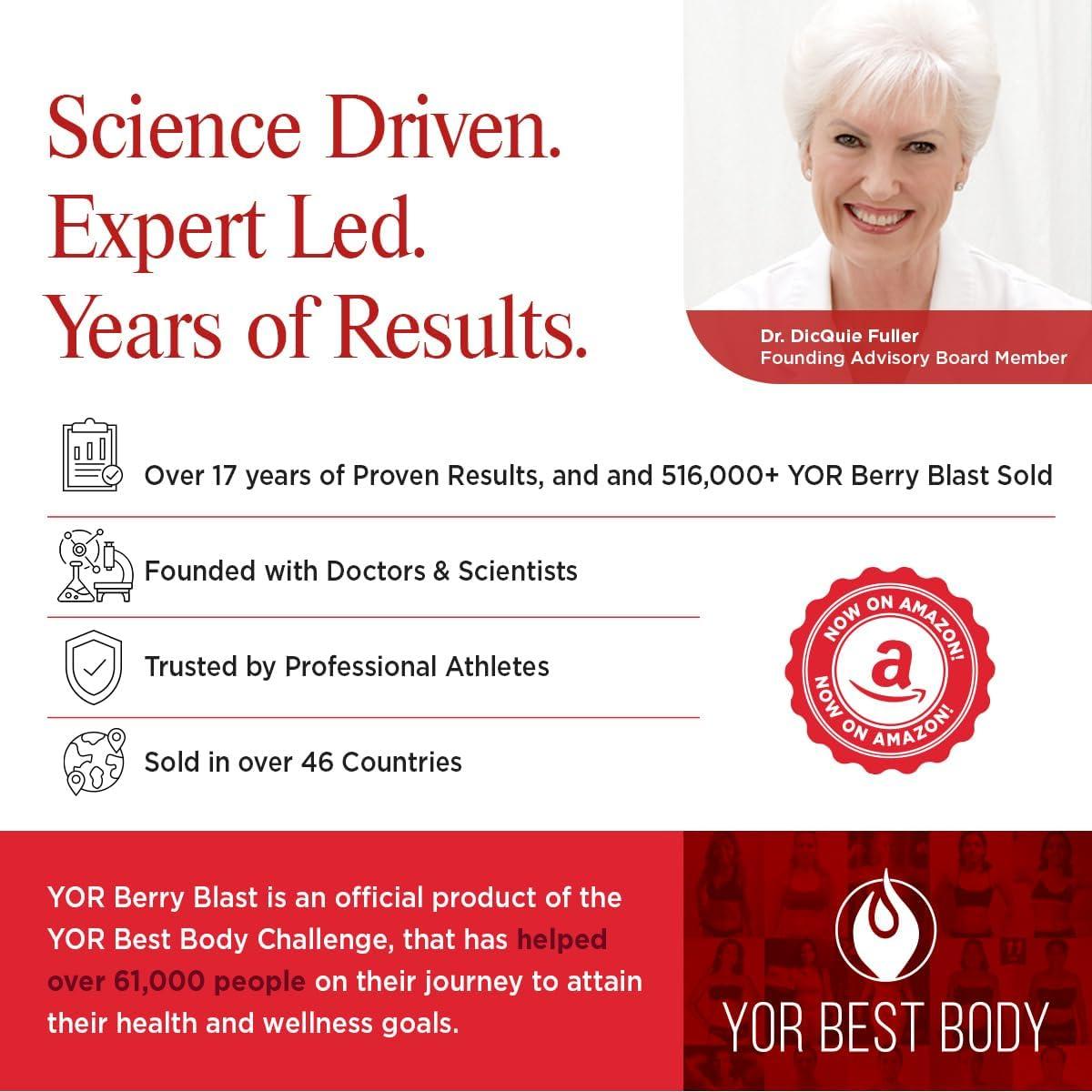 YOR Explosión de Bayas 6-en-1 Energía Natural 95g