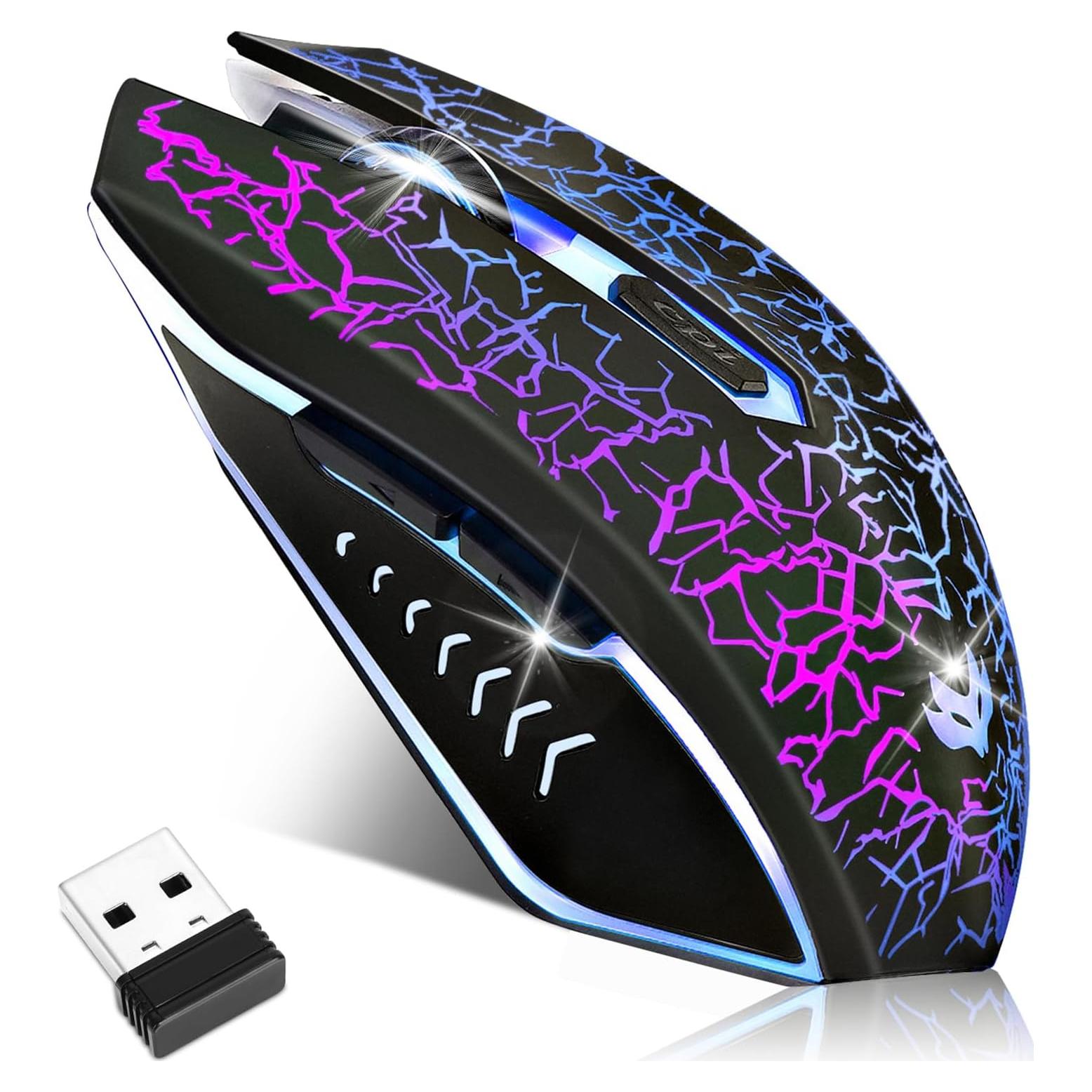 Ratón Gaming Inalámbrico LuLabboard JS280 2400 DPI RGB