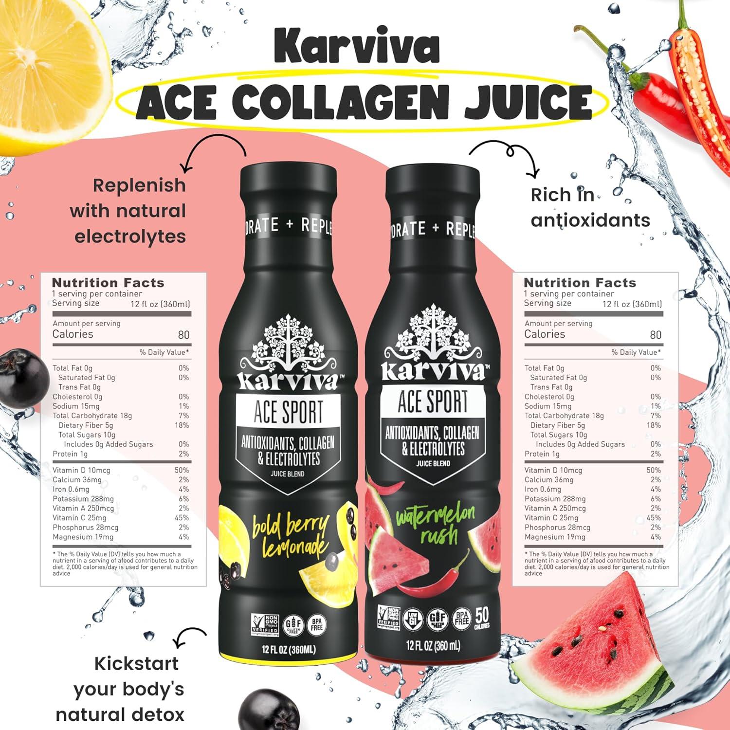 Paquete de Jugo Detox Karviva 6 Botellas 355 ml Orgánico