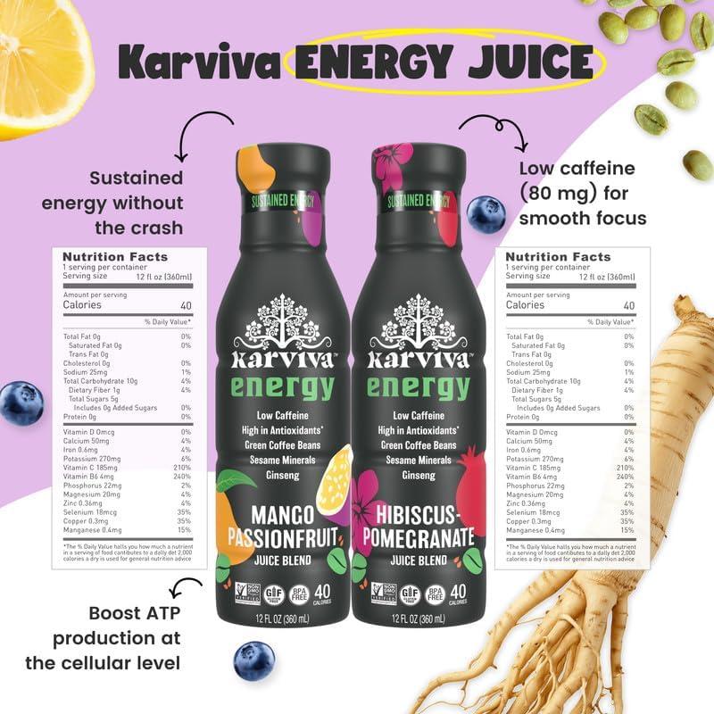 Paquete de Jugo Detox Karviva 6 Botellas 355 ml Orgánico