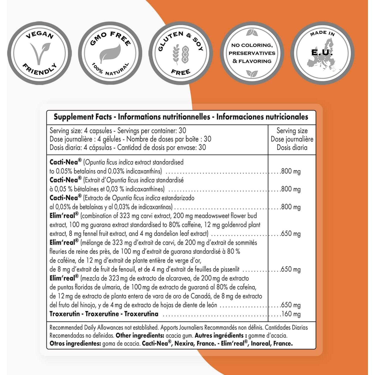Suplemento Natural Supersmart para Retención de Agua - 120 Cápsulas