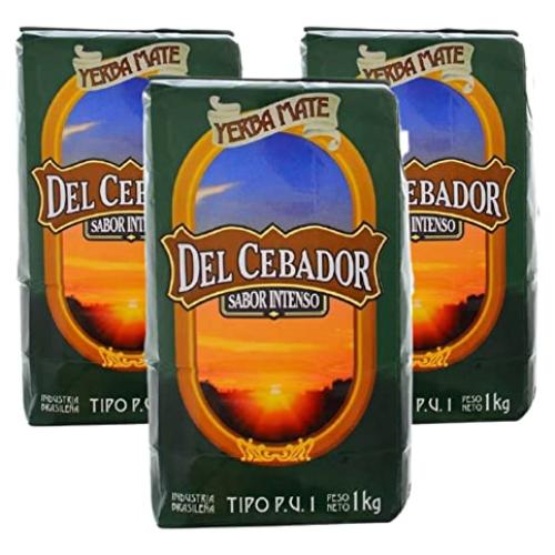Yerba Mate Intensa Del Cebador 3 x 1 kg Sabor Auténtico