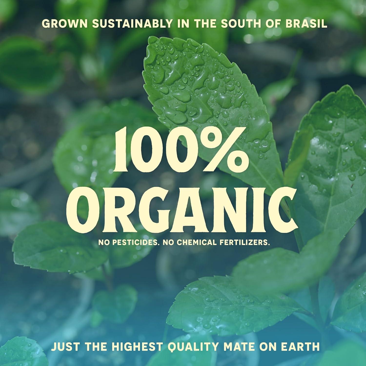 Yerba Mate Orgánica Hoja Suelta Materos 0.91 KG Sin Humo