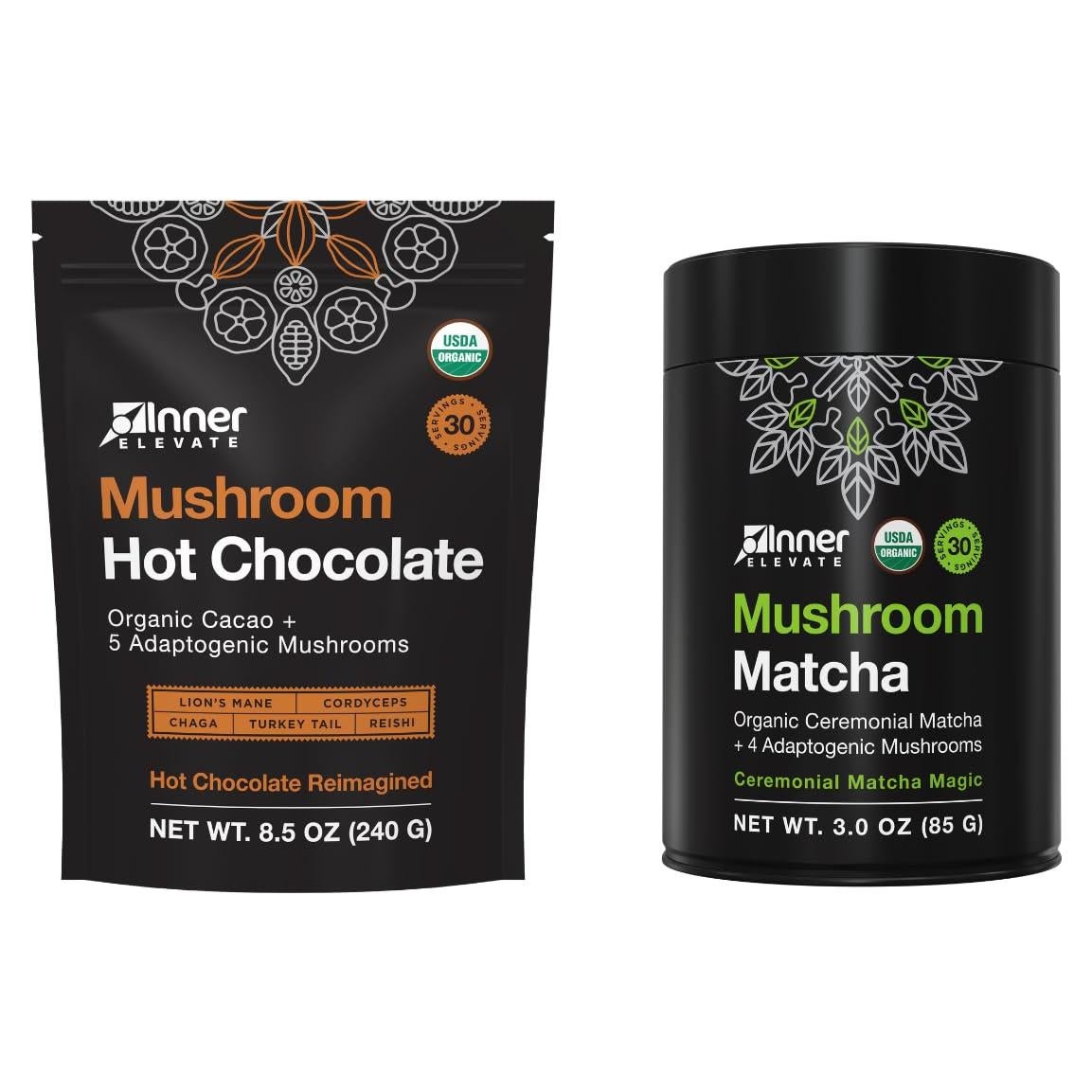 Chocolate Caliente y Matcha de Hongos Inner Elevate 2638g