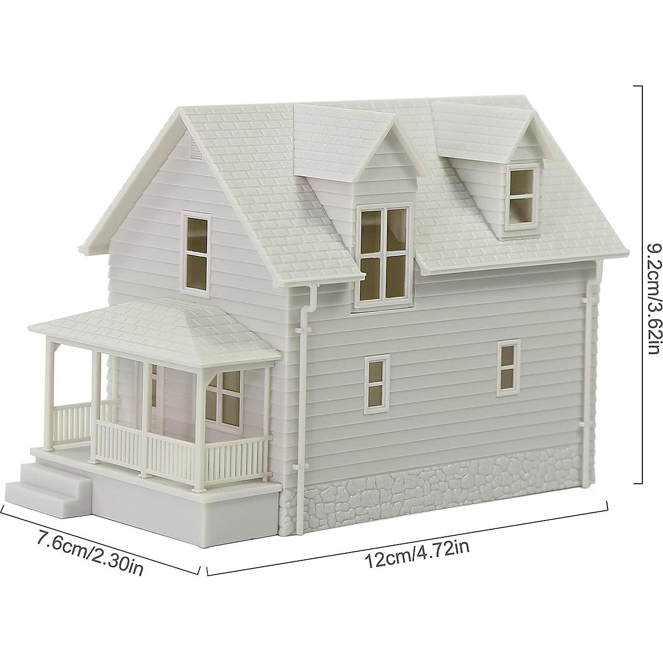 Kit Casa en Blanco Escala HO 1:87 EVEMODEL DIY