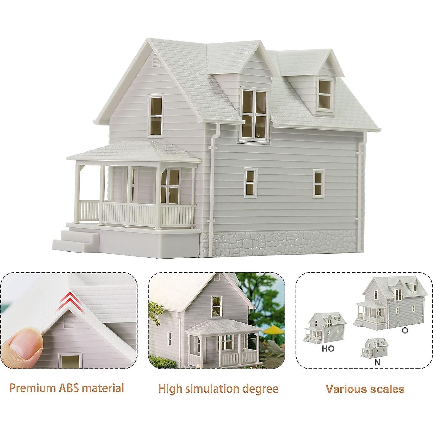 Kit Casa en Blanco Escala HO 1:87 EVEMODEL DIY
