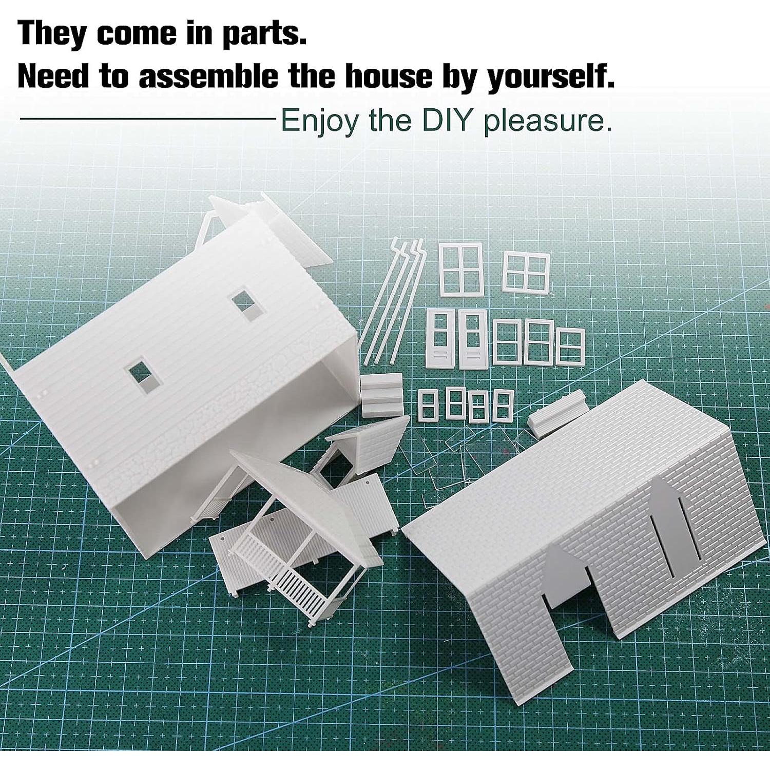 Kit Casa en Blanco Escala HO 1:87 EVEMODEL DIY