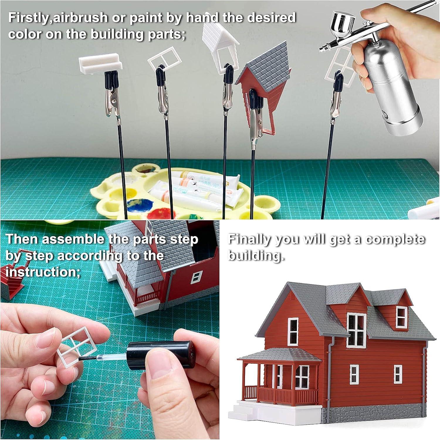 Kit Casa en Blanco Escala HO 1:87 EVEMODEL DIY