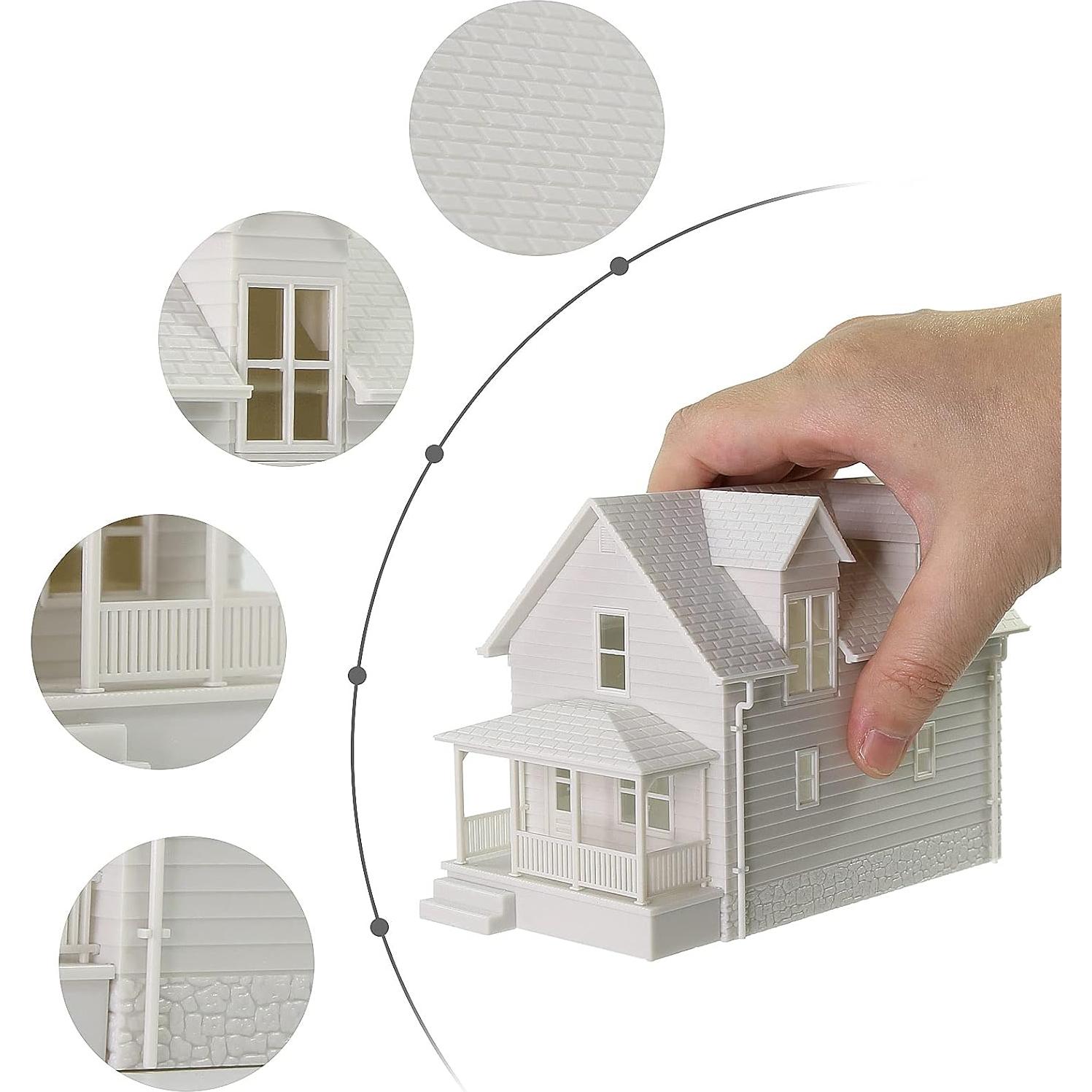 Kit Casa en Blanco Escala HO 1:87 EVEMODEL DIY