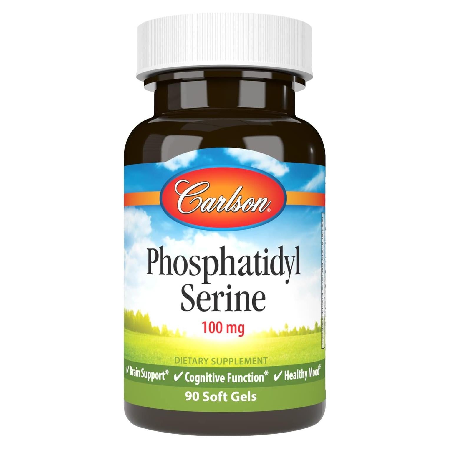 Carlson Serina Fosfatidil 100 mg 90 Gelatinas Blandas Salud Cerebral