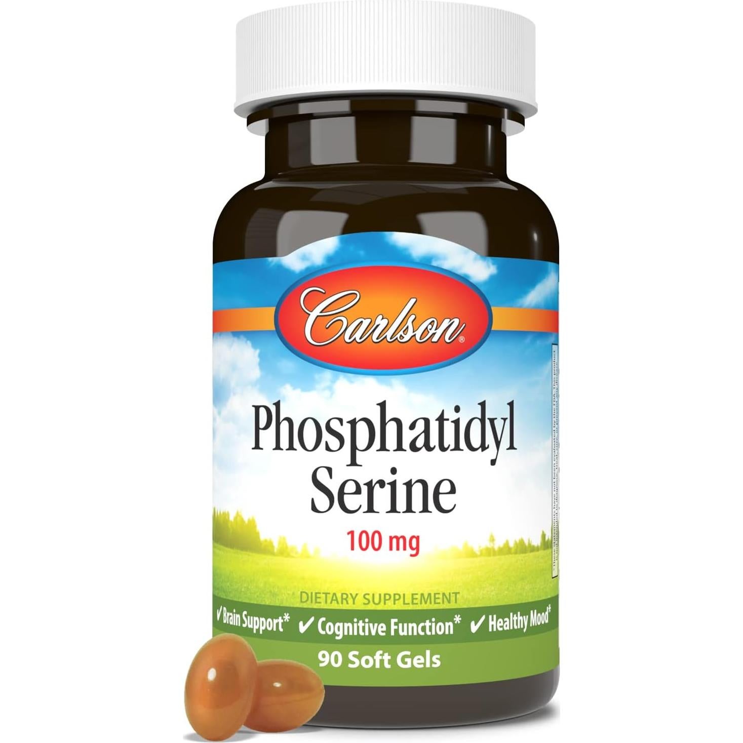 Carlson Serina Fosfatidil 100 mg 90 Gelatinas Blandas Salud Cerebral