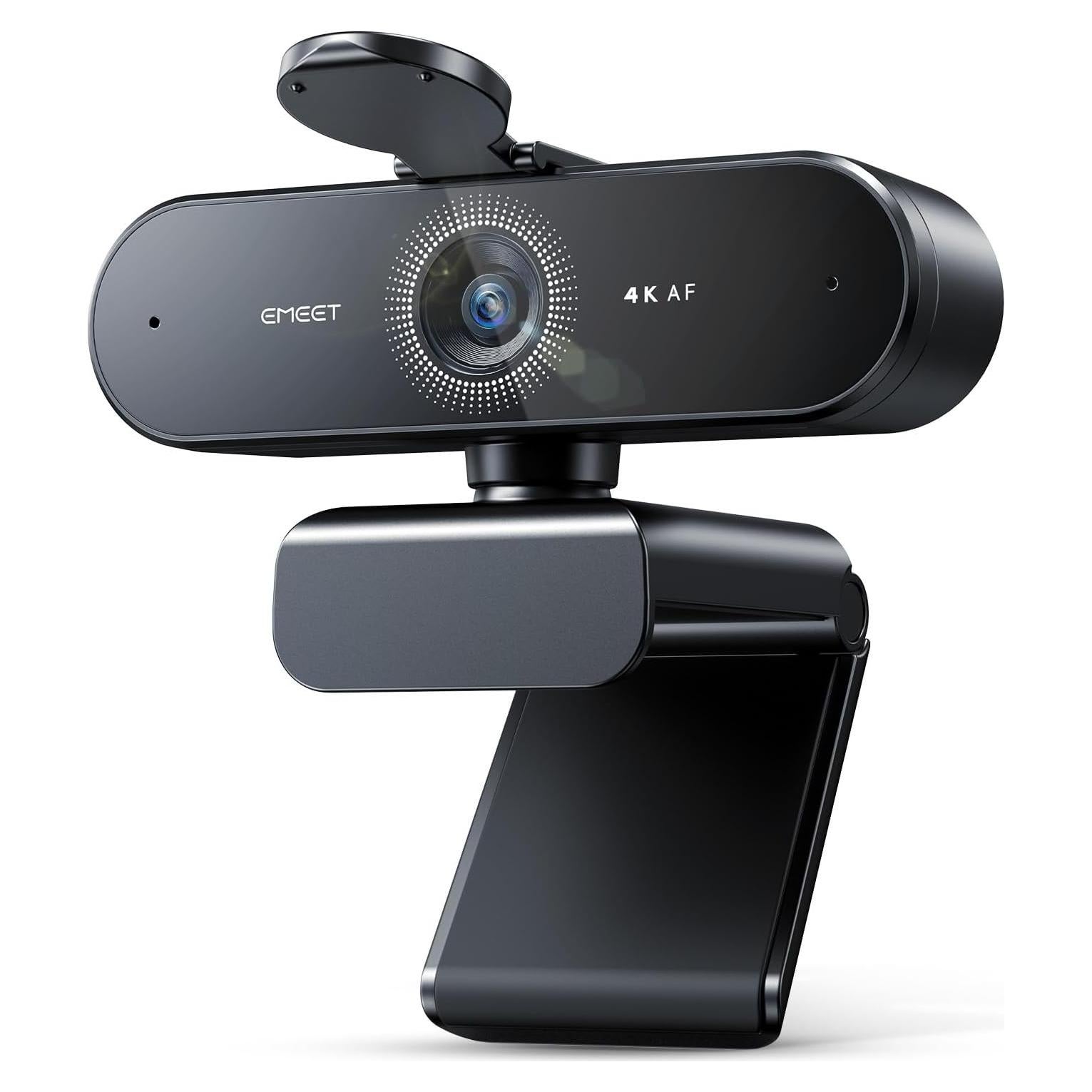 Webcam EMEET NOVA 4K - Autofoco, Duales Micrófonos, USB-A