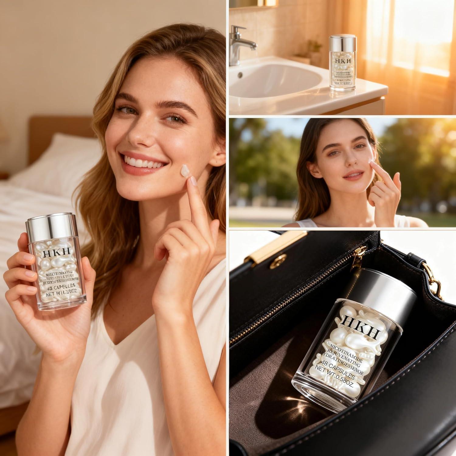 Cápsulas de Suero de Niacinamida HKH 48 Unidades - Hidratante Antienvejecimiento