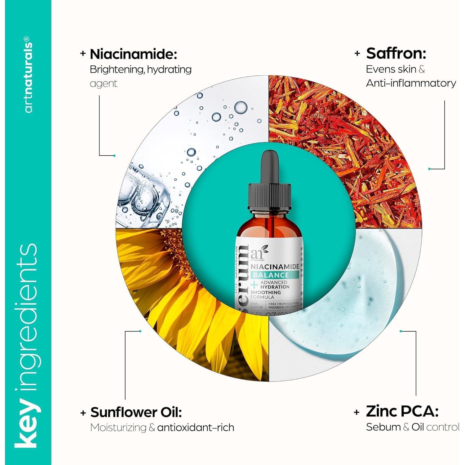 Suero Facial Artnaturals 10% Niacinamida y Zinc PCA 30 g